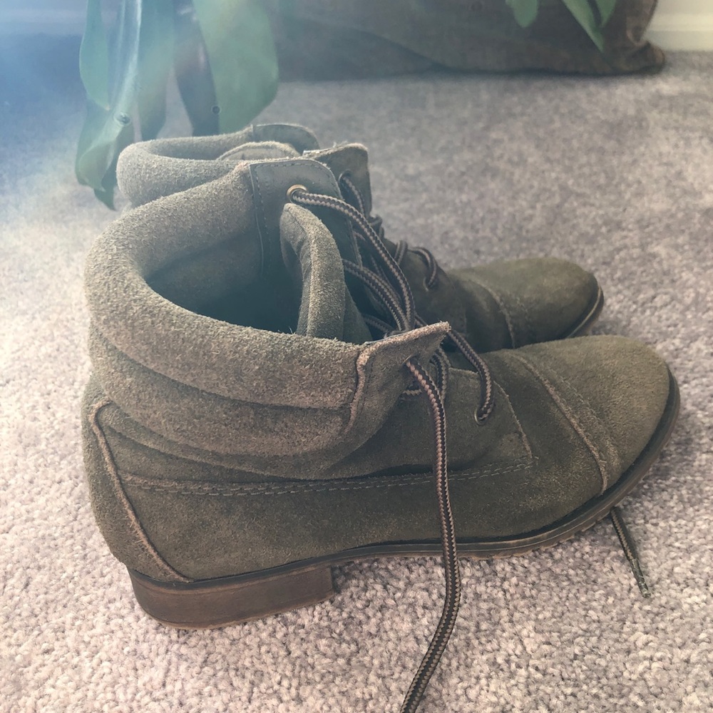 Steven Madden Green Booties